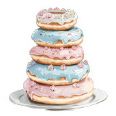 Happy Birthday Cake for girl ペーパープレート