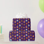 Happy Birthday Cakes ラッピングペーパー<br><div class="desc">A Fun And Colorful Wrapping Paper Patterned In Colorful Birthday Cakes</div>