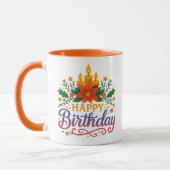 Happy Birthday Candle Combo Mug マグカップ (左)