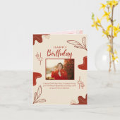 happy birthday card カード (黄色い花)