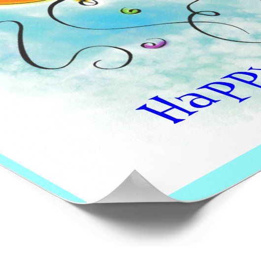 Happy Birthday Card ポスター (角)