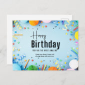 Happy Birthday Card ポストカード (正面/裏面)