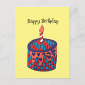 Happy Birthday Card ポストカード (正面)