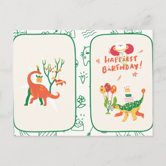 Happy Birthday Card | Birthday Greeting Card  ポストカード (正面)