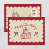 Happy Birthday Card | Birthday Greeting Card  ポストカード (正面/裏面)