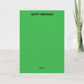 Happy Birthday Card – Cheerful & Customizable カード (裏面)
