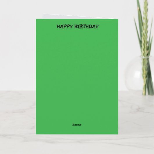 Happy Birthday Card – Cheerful & Customizable カード (裏面)
