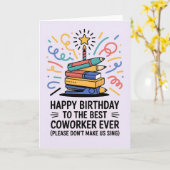 Happy Birthday Card for Coworker カード (黄色い花)