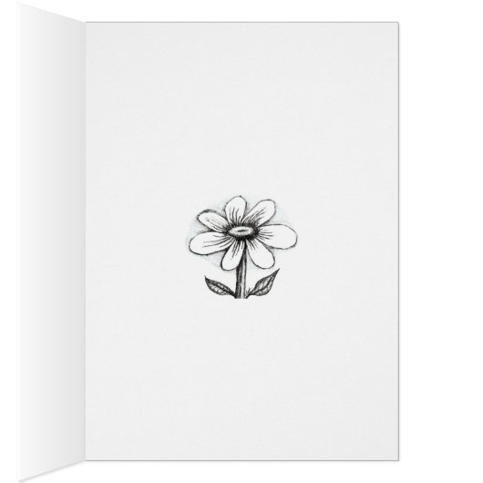 Happy Birthday card for her with daisy (内側 (右))