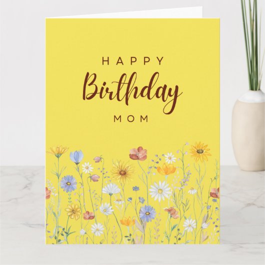 Happy Birthday Card For Mom’s Day カード (正面)