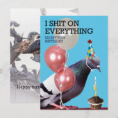 Happy Birthday Card for Pigeons (正面/裏面)