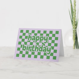 Happy birthday card geometric カード