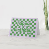 Happy birthday card geometric カード (正面)