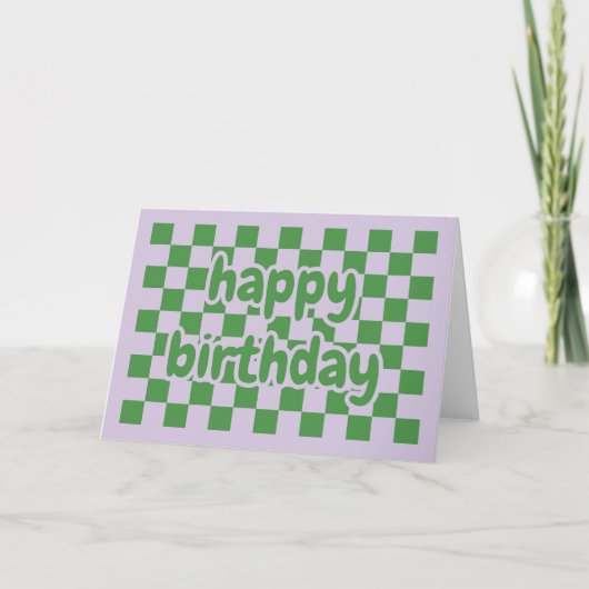 Happy birthday card geometric カード (正面)