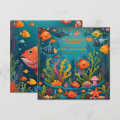 Happy Birthday Card - Personalise BD Card 招待状 (正面/裏面)