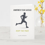 happy birthday card runner カード (黄色い花)