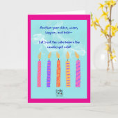 Happy Birthday Card with Candles カード (黄色い花)