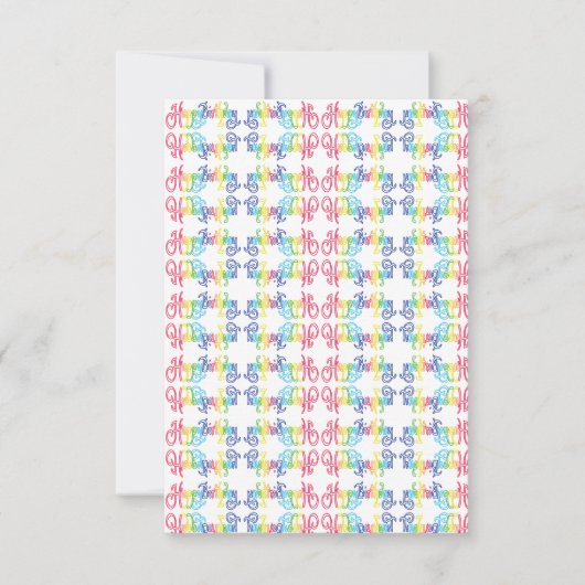 Happy Birthday Cards ノートカード (正面)