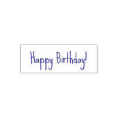 Happy Birthday! Casual Handwritten Font Style Text セルフインキングスタンプ (デザイン)