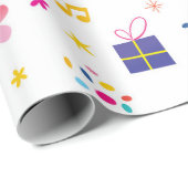 Happy Birthday Cat Party  ラッピングペーパー (ロールコーナー)