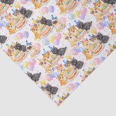 Happy Birthday Cats with Balloons Kids 薄葉紙 (詳細)
