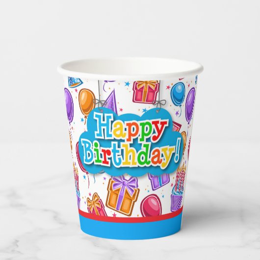 Happy Birthday Celebration  紙コップ (裏面)