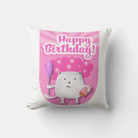 Happy Birthday Celebration Design クッション (正面)