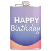 Happy Birthday Celebration Design フラスク (正面)