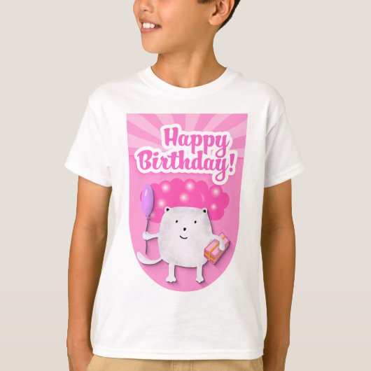 Happy Birthday Celebration Design Tシャツ (正面)