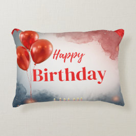 Happy Birthday Celebration Pillow アクセントクッション