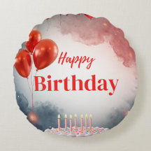 Happy Birthday Celebration Pillow