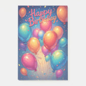 Happy Birthday Celebration Post-It Notes ポストイット (正面)