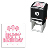 Happy Birthday Celebration Sticker セルフインキングスタンプ (インサイチュ)