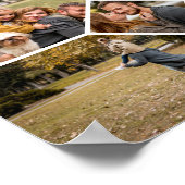 Happy Birthday Cheers To 50 Years Photo Collage ポスター (角)