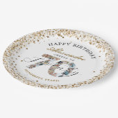  Happy Birthday Cheers To 70 Years Photo Collage ペーパープレート (アングル)