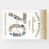  Happy Birthday Cheers To 70 Years Photo Collage 横断幕 (横)