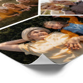 Happy Birthday Cheers To 80 Years Photo Collage ポスター (角)