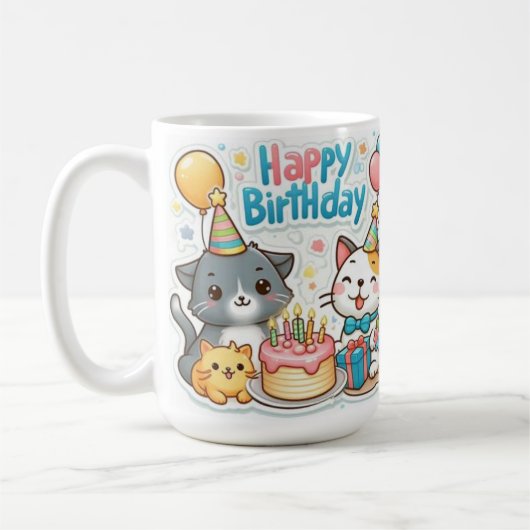 Happy Birthday   Collection  Design コーヒーマグカップ (左)