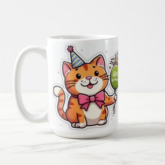 Happy Birthday Collection Design コーヒーマグカップ (左)