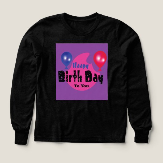 Happy Birthday – Colorful Celebration Party Design (デザイン正面)