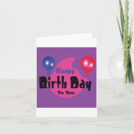 Happy Birthday – Colorful Celebration Party Design カード