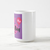 Happy Birthday – Colorful Celebration Party Design コーヒーマグカップ (中央)