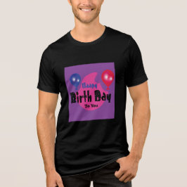 Happy Birthday – Colorful Celebration Party Design トライブレンドＴシャツ