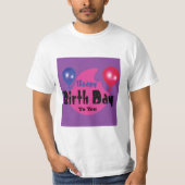 Happy Birthday – Colorful Celebration Party Design Tシャツ (正面)