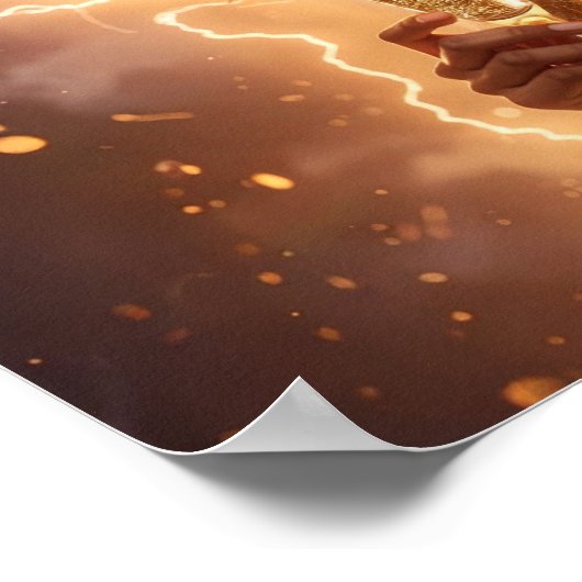 Happy Birthday Congratulations by female Superhero ポスター (角)