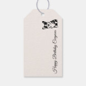 'Happy Birthday Corgeous' コーギー愛好家 ペット飼い主 ギフトタグ (裏面)