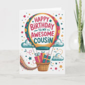 Happy Birthday Cousin Card カード (正面)