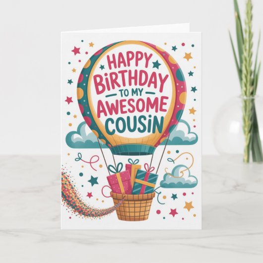 Happy Birthday Cousin Card カード (正面)