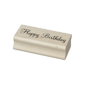 Happy Birthday Cursive Script Template ラバースタンプ (スタンプ)