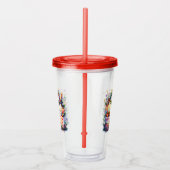 Happy Birthday Custom Year Acrylic Tumbler アクリルタンブラー (右)